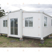 Cabine de garage de 20 ou 40 pieds en métal, maison modulaire Portable préalimentée, conteneur extensible