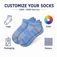 Chaussettes de sport pour hommes et femmes, respirantes, en coton tricoté, séchage rapide, chaussettes de course printanières avec logo