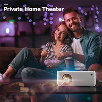 Projecteur portable Everycom B10 8500 lumens LED, résolution native 1280*720 HD, compatible 1080p, mini projecteur de cinéma en plein air