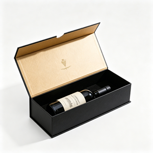 Custom Logo Luxury Wine Packaging <b>Box</b> Foldable Magnetic Rigid Paper Gift <b>Box</b> for <b>Red</b> Wine Champagne Whiskey Bottles - Product Image 3