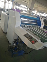Machine de plastification semi-automatique à base d'eau pour le collage film-papier, idéale pour les feuilles de papier de petite taille (feuille à feuille)