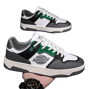 2025รองเท้าส้นแบนสำหรับกีฬาลำลองของผู้ชายซับในตาข่ายสีขาวมีตาข่ายพื้นรองเท้า EVA ที่มีการปิดแบบผูกเชือกเข้ากับทุกชุดพื้นรองเท้านุ่มน้ำหนักเบา - Product Image 1