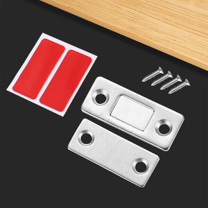 Magnetic Door Catcher Metal Frosted No Drilling Required Cabinet Door Kitchen Drawer Wardrobe Invisible Standard Type - Product Image 4