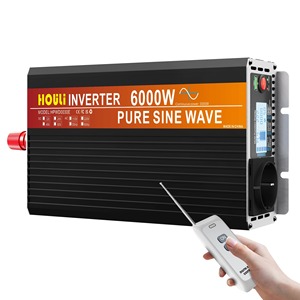 HOULI 24V 3kW 5kVA UPS Solar 12V 220V 3000W 5000W 4000W Onda Pura 24V a 110V Enchufe US 6kW 5kW 4kW 3kW - Product Image 1