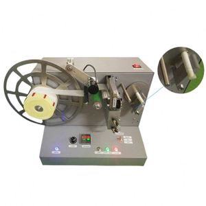 เครื่องตัดฉลากสแตนเลสพร้อมฟังก์ชั่นตัดและม้วนกลับสำหรับซอส ชา ถุงชา และเครื่องสำอาง - Product Image 6