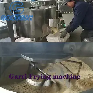 Firewood/ Electric/ Gas Gari Fryer Cassava Frying Machine Garri Flakes Roasting Machine