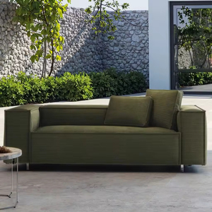 Low Price Reclining Square Fluffy Fabric Sectional Modular Furniture Set In-Box Vacuum Compressible <strong>Sofa</strong> Bed for Hotel Villa Use - Product Image 3