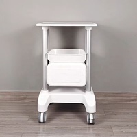 Chariot dentaire portable avec roulettes et tiroirs, design moderne pour hôpital, supermarché, salon, machine laser, chariot médical à ultrasons