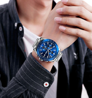 Reloj de Pulsera de Cuarzo para Hombre SKMEI 9253, Venta al por Mayor, Múltiples Opciones de Color, Reloj Cronógrafo Deportivo Resistente al Agua 30M para Caballero