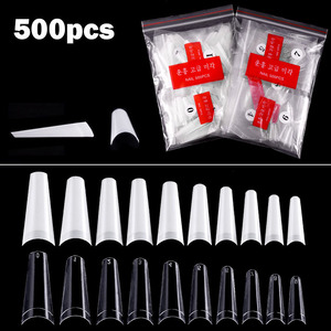 <span class=keywords><strong>Kit</strong></span> de <span class=keywords><strong>faux</strong></span>-<span class=keywords><strong>ongles</strong></span> en forme de cercueil, accessoires de manucure à la française, <span class=keywords><strong>acrylique</strong></span>, 24 pièces, 10 tailles, vente en gros, 500 unités - Product Image 5