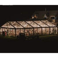 Tente de réception extérieure transparente en PVC de haute qualité pour mariages et fêtes