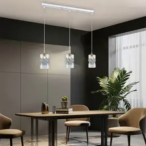 Factory Wholesale Modern Hotel Villa Dining Room Decorative Hanging Line Chandelier Pendant Light