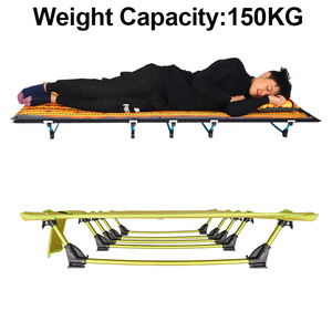 Dormir al aire libre plegable portátil ligero de aleación de aluminio de solo senderismo camping marchando cuna cama - Product Image 3