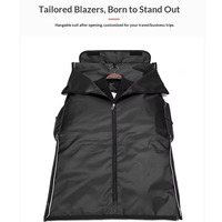 Bolsa de Viaje Oxford Impermeable y Elegante para Hombre, con Compartimento para Traje y Zapatos, Bolsa de Gimnasio con Cierre, Bolsa de Viaje Deportiva