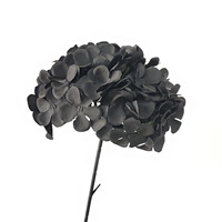 Bunga Buatan Hitam untuk Dekorasi Pernikahan Mawar Hydrangea Lili Grosir dalam Jumlah Besar