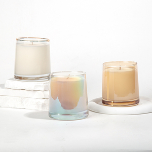 AIKUN New Luxury Soy Wax Handmade Home Decorative Scented Candle Electroplate Colorful Plating Glass Jar <b>Gift</b> <b>Box</b> Easter Diwali - Product Image 5
