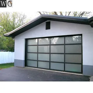 Porte de Garage antivol en plexiglas trempé et aluminium, Offre Spéciale