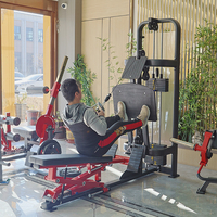 Máquina de Ejercicios de Fuerza de Alta Calidad para Remo Alto/Bajo, Equipo de Gimnasio