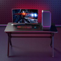 Vente en gros PC de jeu Ordinateur de bureau Table de course avec lumières LED RVB Table de jeu pour joueur