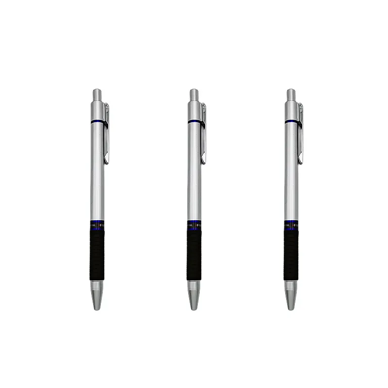 PIANO PT-186 retractable gel pen blue ink 0.7mm metal pen holder office stationary gel ink pen soft