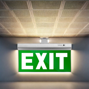 4 Wát lửa an toàn LED khẩn cấp Exit dấu hiệu ánh sáng 3.6V Ni-Cd Pin AC85V-265V nhôm + Acrylic - Product Image 3
