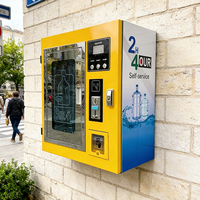 Terminal Inteligente de Venta de Agua Montado en Pared con Sistema de Pago Múltiple, Dispensador de Autoservicio con Monedas y Tarjeta IC para Kiosco de Agua Comunitario