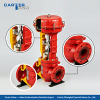 Vanne de régulation pneumatique 4-20mA à cage en acier au carbone WCB avec positionneur, mouvement linéaire, faible bruit, PN16 Classe 150 OEM ODM