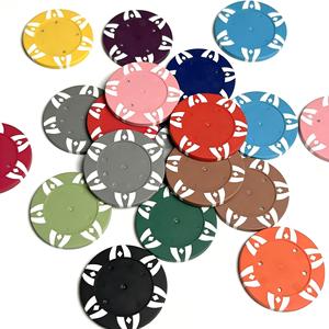 Fichas de Póker de Arcilla Duraderas, Ecológicas y No Tóxicas Coolstar con Diseño de 12 Rayas y Pegatinas con Logotipo Personalizado para Uso en Casinos - Product Image 3