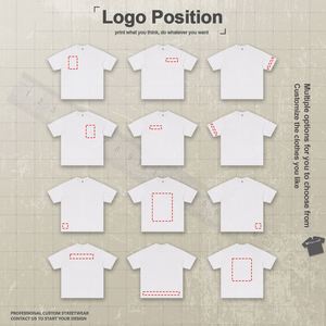 T-shirt personnalisé respirant en maille vintage surdimensionné à col rond, poids lourd 150 GSM - Product Image 6