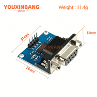 RS232 - TTL Modülü 2. Nesil Seri Port Modülü İndirme Kablosu Flaşlama Kablosu MAX3232 4 Dupont Kablosu