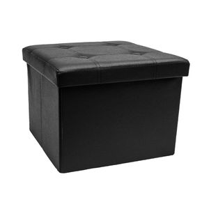 Banc Pliant Cube Pouf Grand Tabouret Siège Table Basse <span class=keywords><strong>Coffre</strong></span> <span class=keywords><strong>De</strong></span> <span class=keywords><strong>Rangement</strong></span> et Plus Contemporain Ottoman banc - Product Image 1