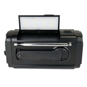 Radio solaire rechargeable OEM d'usine, manivelle, FM AM WB 3 bandes, avec lampe de poche, multi-alimentation, portable, pour le camping en extérieur - Product Image 4