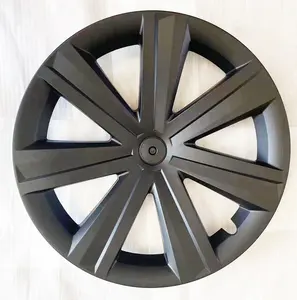 Car Wheel Hub Cover 19 Inch Size Car External Protective Trims Fit Model Y Wheel Cover 19 Inch Matte Black