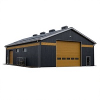 Bâtiment industriel, atelier, entrepôt, usine, structure en acier préfabriquée, bâtiment métallique
