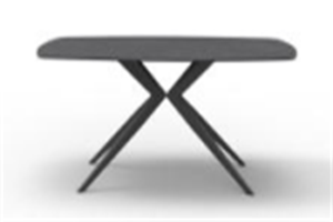 Une usine chinoise vend des meubles de salle à manger rectangulaires en verre trempé sur pieds en métal modernes et légers personnalisés sur table en céramique - Product Image 2