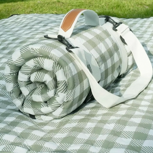 40D Oxford Waterproof Portable Ultralight 5cm Thick 4 Seasons Air Sleeping Pad Factory Stock OEM Custom Print Fast Dispatch - Product Image 1