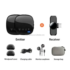 Ensemble de microphones R8 Nouveau modèle: casque de surveillance inclus, technologie antibruit pour la technologie et la diffusion - Product Image 3