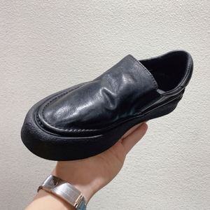 Chaussures décontractées en cuir véritable pour hommes, mocassins à lacets, nouvelle mode printemps-automne-hiver, formelles, pour affaires, à enfiler, avec amorti - Product Image 5
