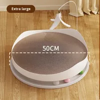 Griffoir pour chat en carton, résistant à l'usure, anti-déchirure, résistant aux griffures, nid pour chat, poteaux à griffer, jouet pour chat, minimaliste, 3-en-1
