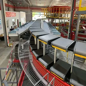 Línea de clasificación de paquetes automatizada, equipo de logística, máquina clasificadora de correo, clasificador de correa cruzada, transportador, máquina de almacén - Product Image 5