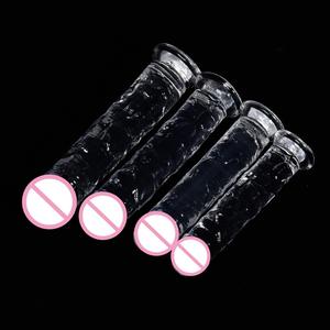 Dildos de Cristal Artificial de Silicona Suave con Diseño Realista de Goma Natural, Producto para Adultos de TPE Colorido para Mujeres - Product Image 2
