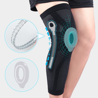 Genouillères en gel avec logo personnalisé, stabilisateurs latéraux en silicone, genouillères élastiques tricotées pour soulager la douleur lors des activités sportives légères