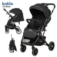 Poussette bébé Kidilo modèle 535 OLIVER Fit multifonctionnelle à vue haute et amortisseurs, positions assise/allongée réglables