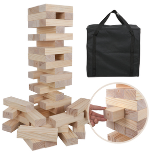 54 Buah Susun Menara Blok Kayu Permainan Pasangan Lucu untuk Dewasa-Blok Kayu dengan Pertanyaan dan Tantangan Truth Or Dare - Product Image 1