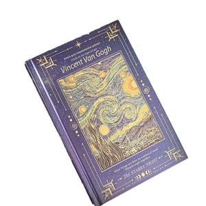 Quaderno A5 con Copertina Rigida '<span class=keywords><strong>Notte</strong></span> <span class=keywords><strong>Stellata</strong></span>' di <span class=keywords><strong>Van</strong></span> <span class=keywords><strong>Gogh</strong></span>, Bordi Dorati, 112 Fogli a Righe, Diario Vintage con Dipinti ad Olio per Regalo o Ufficio - Product Image 5