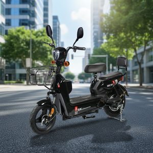 Vélo électrique à <span class=keywords><strong>moteur</strong></span> arrière sans balais 48V 350W, cadre en acier au carbone, batterie double <span class=keywords><strong>pour</strong></span> le marché international - Product Image 1