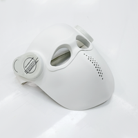 Appareil de beauté facial intelligent en silicone avec 288 puces 630nm 460nm 850nm, commande vocale, trois modes, rechargeable, télécommande