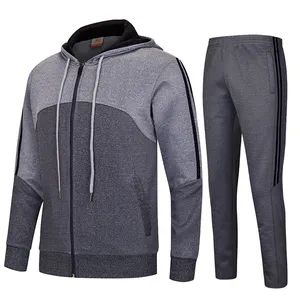 OEM custom logo breathable running tracking suit outdoor winter running causal tracksuit set for men style