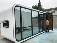 Maisons préfabriquées modernes, cabine cube, bureau pod, capsule maison, bureau à domicile dans la cour, maison préfabriquée