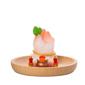 Figurine en résine Bouddha Mignon avec Citron, Décoration de Bureau Feng Shui, Cadeau du Nouvel An Chinois, Pièce Unique - Product Image 5